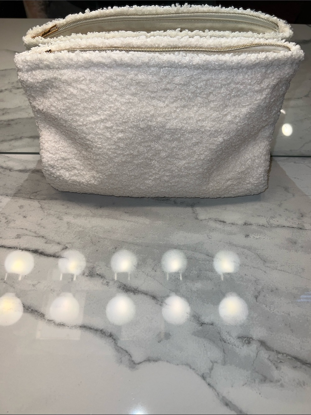 Cloud Fleece Cosmetic Bag ☁️
